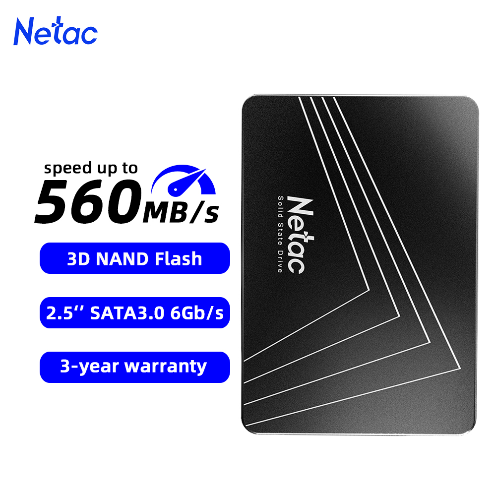 Ssd 500Gb - Жесткий диск Netac SATA3 SSD 2,5